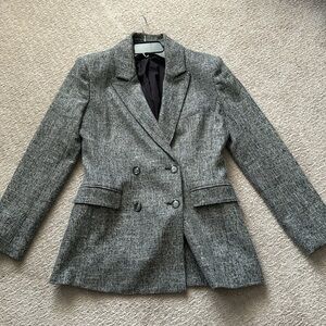 Black/White tweed look blazer